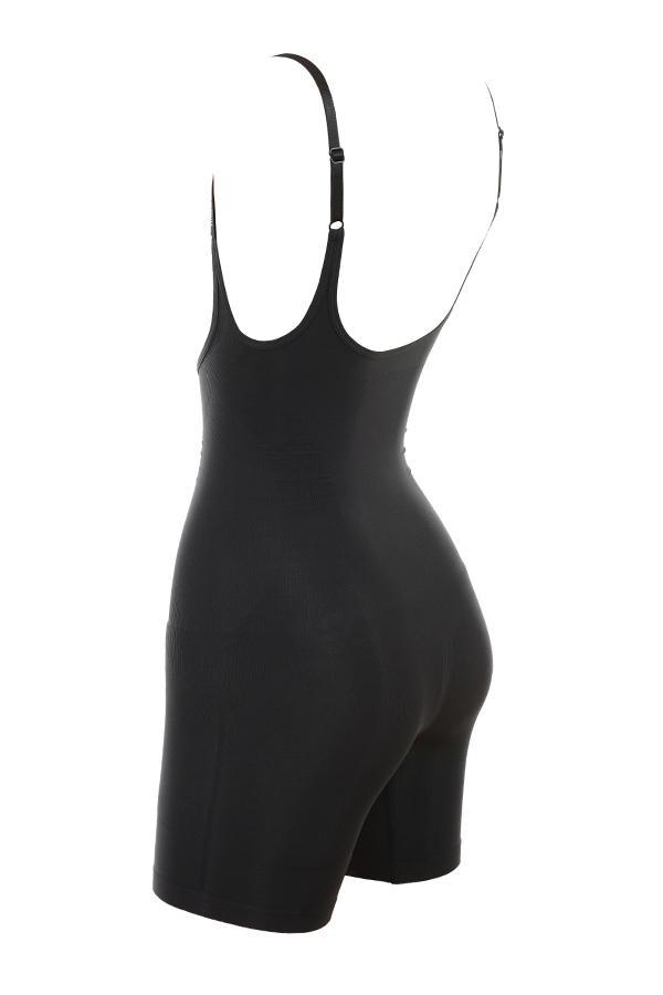  mid thigh sculpting bodysuit cafe au lait Product Image