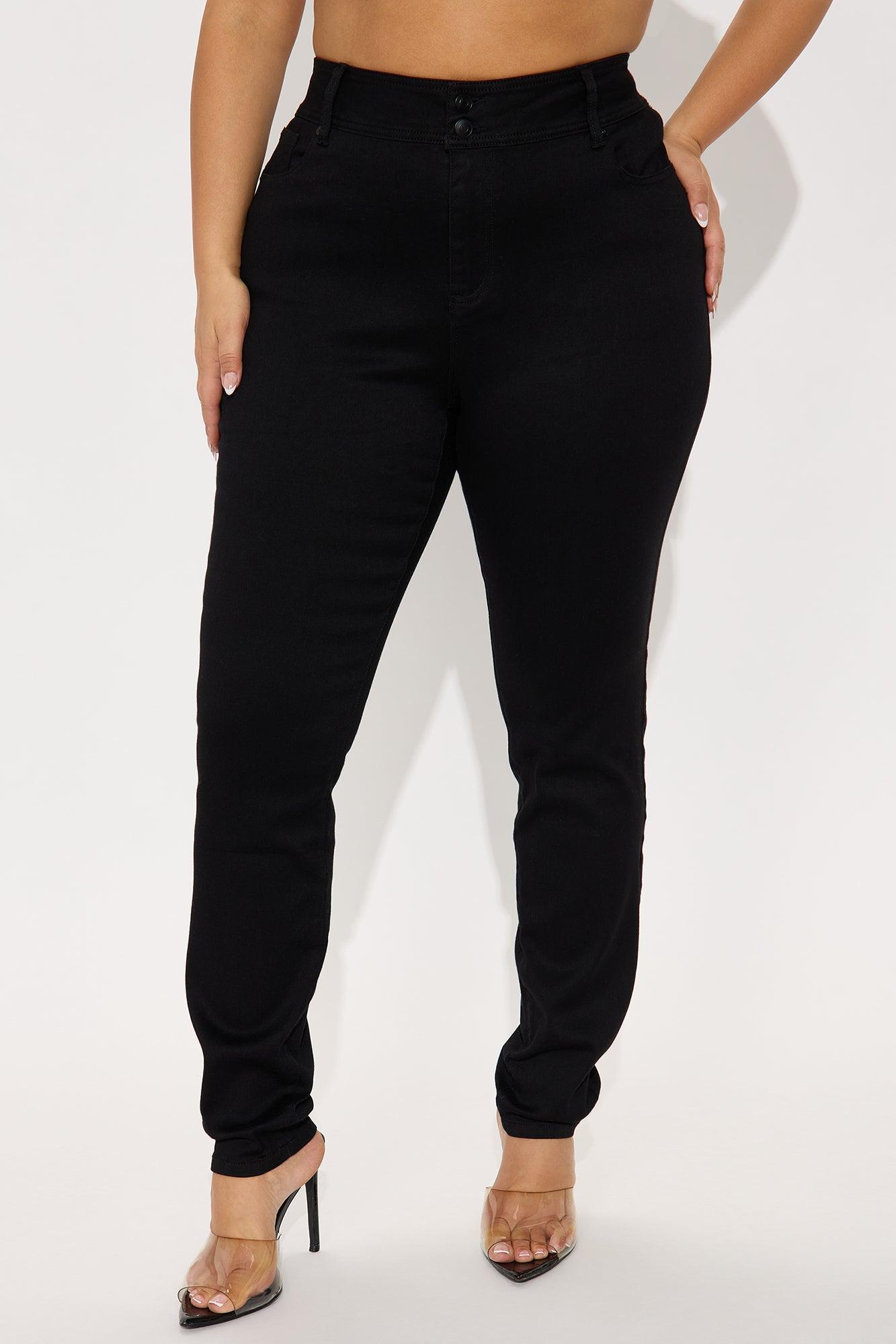 Tall Snatch Me Tight Booty Lifter Skinny Jeans - Black Product Image