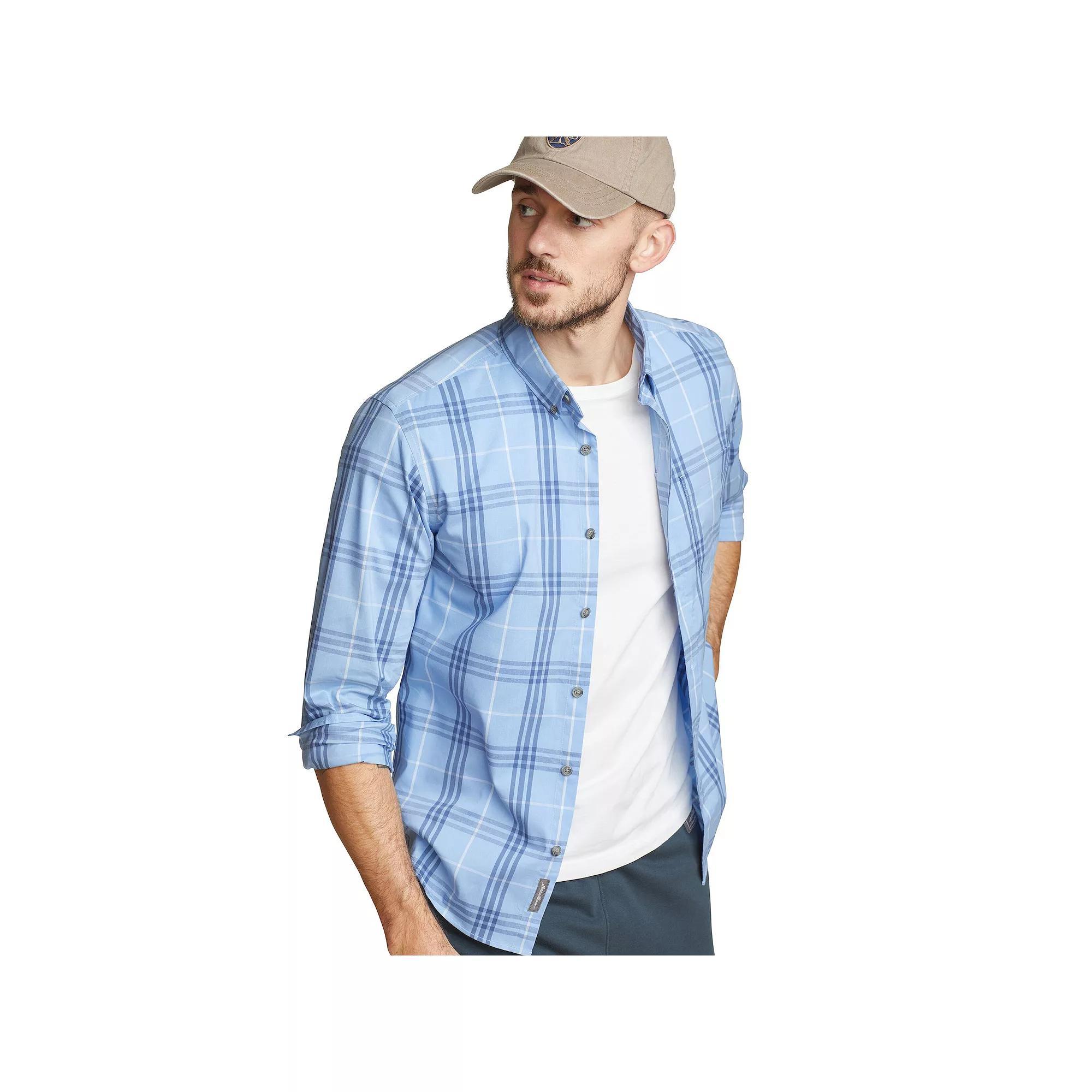 Big & Tall Eddie Bauer Long Sleeve Voyager Flex Shirt, Mens Product Image