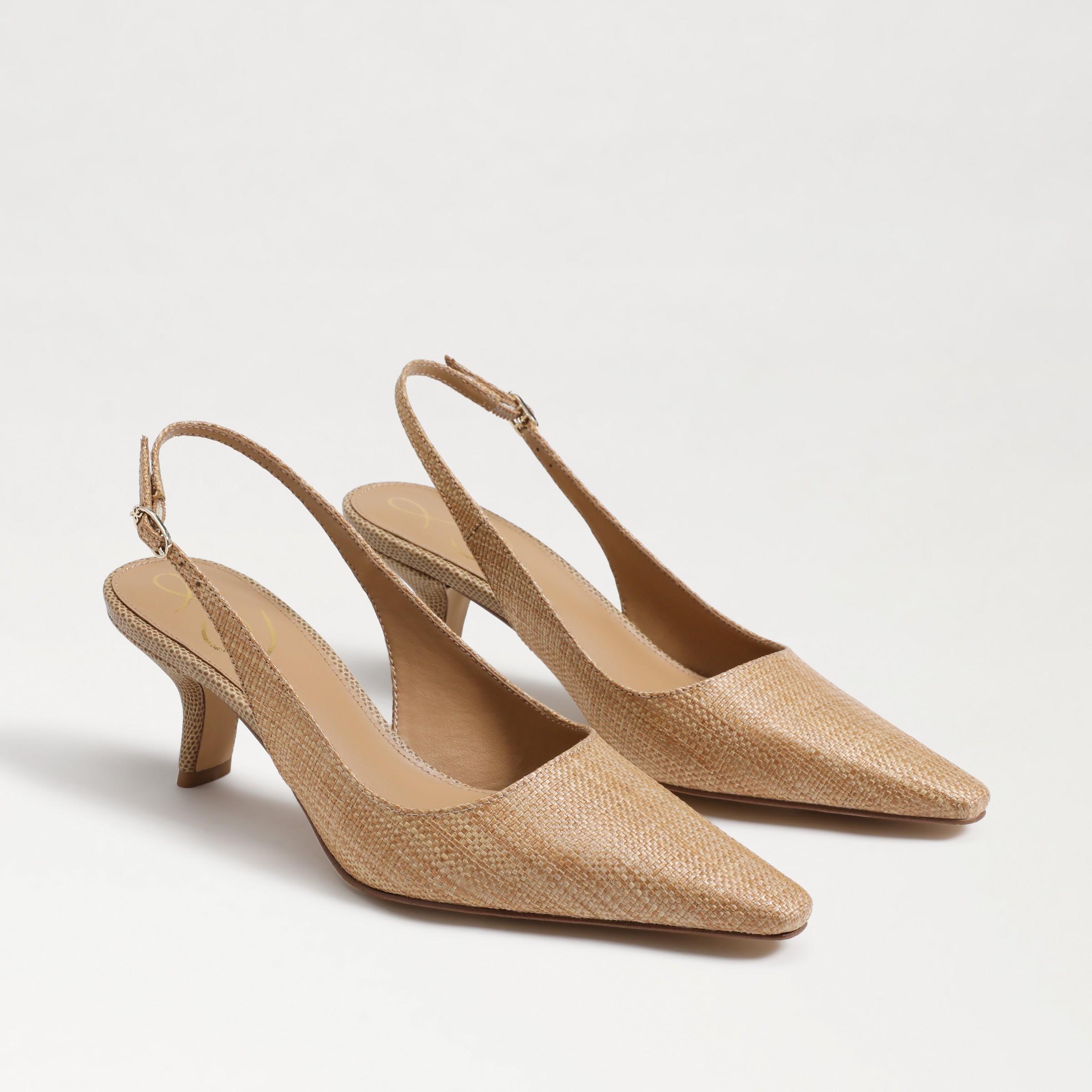Sam Edelman Womens Bianka Pointed Toe Mid Heel Slingback Sandals Product Image