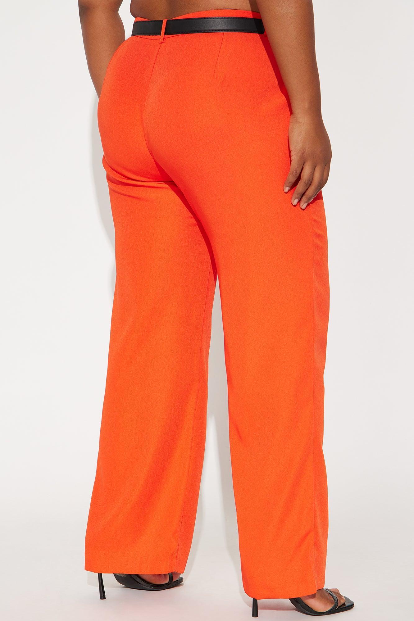 Benji Belted Trouser - Red Product Image