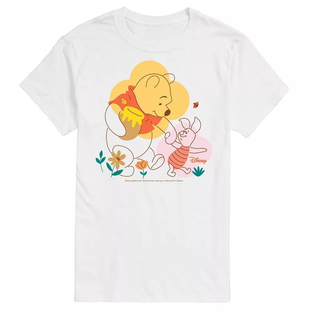 Disneys Winnie the Pooh Big & Tall Pooh And Piglet Graphic Tee, Mens Product Image