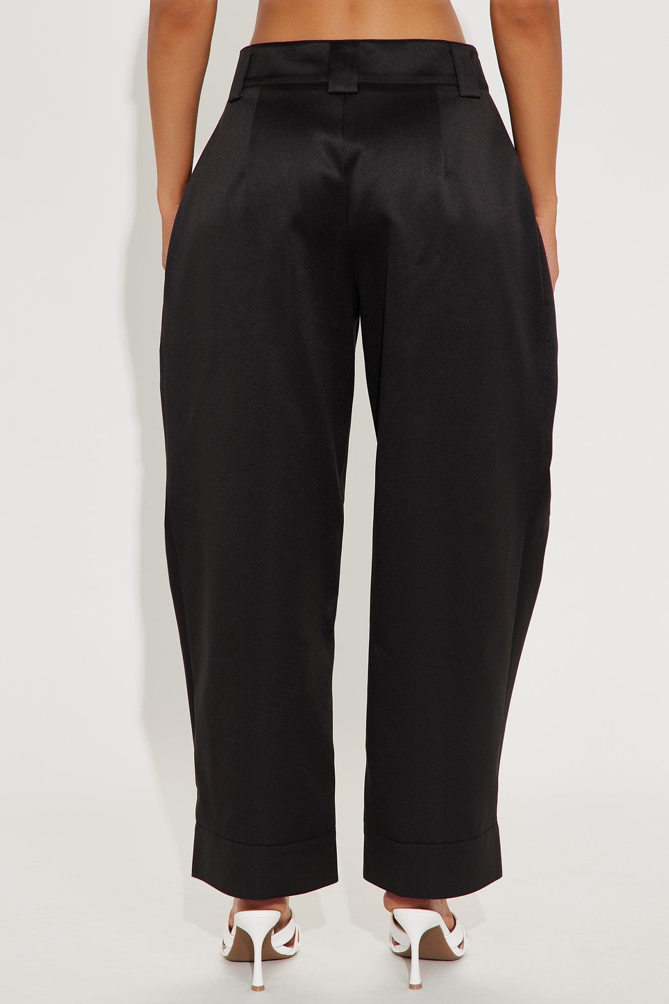 Kayla Barrel Leg Pant - Black Product Image