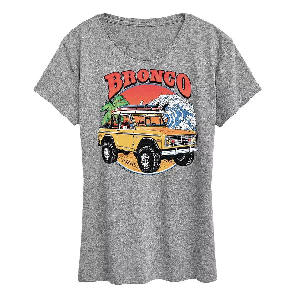 Womens Ford Bronco Beach Graphic Tee Product Image