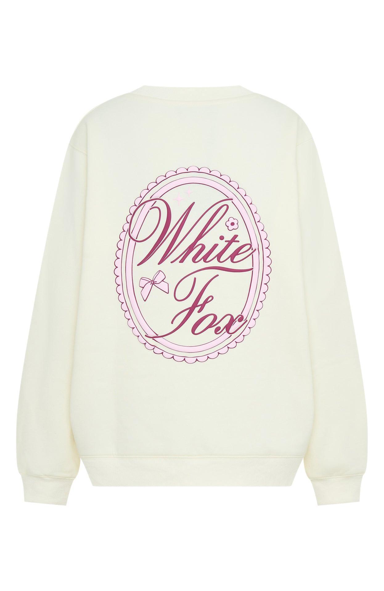 Meet At Sunrise Oversized Sweater Off White Product Image