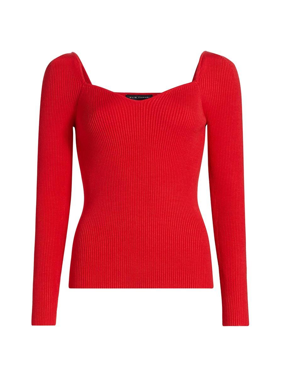 Womens The Soraya Rib-Knit Sweater Product Image