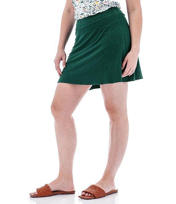Aventura Linden Swing Organic Cotton Blend Slub Knit Jersey Wide Waist Pull-On Skort Product Image