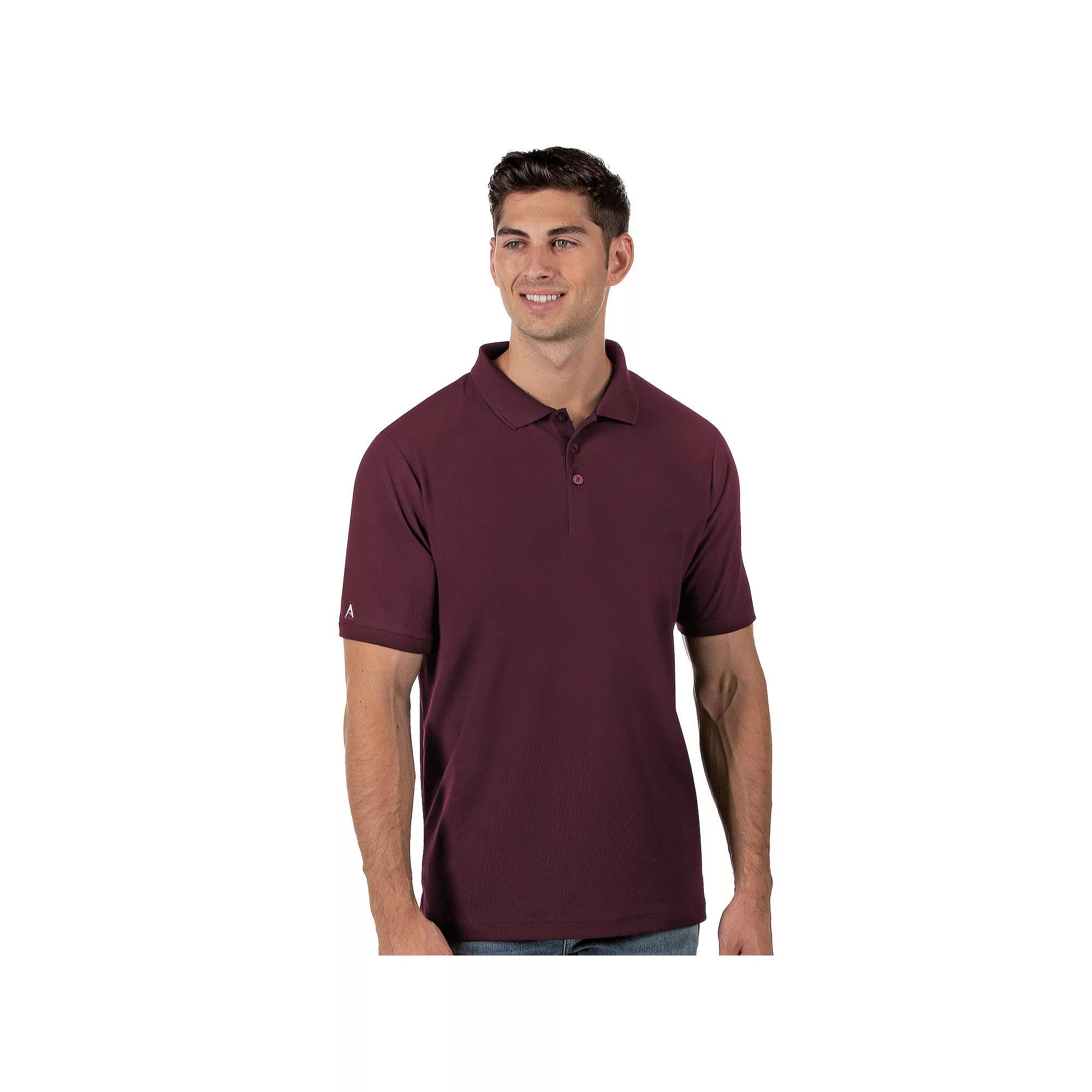 Men's Antigua Legacy Fitted Pique Polo, Size: Small, Red Product Image