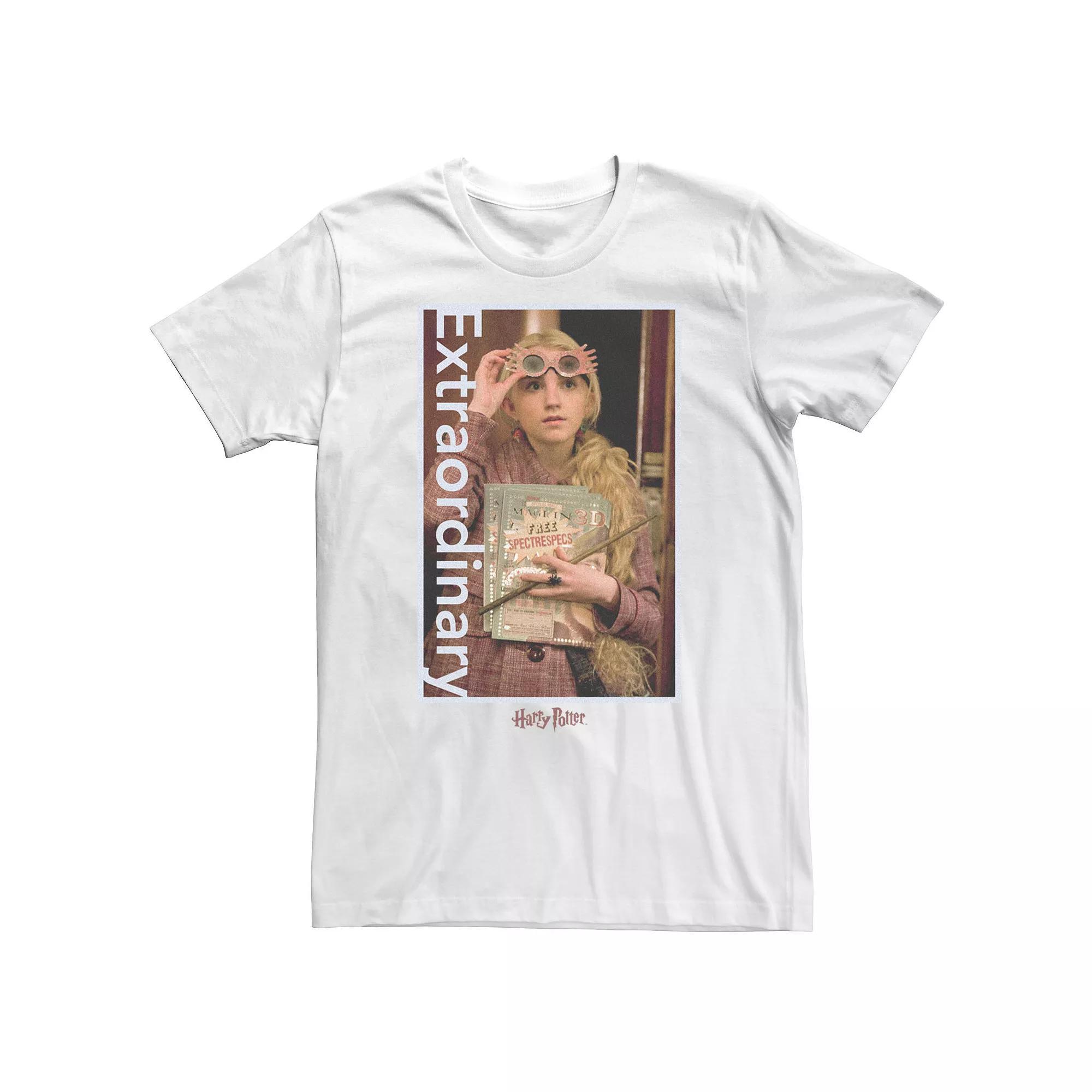 Big & Tall Harry Potter Deathly Hallows 2 Luna Lovegood Extraordinary Portrait Tee, Men's, Size: XXL Tall, White Product Image