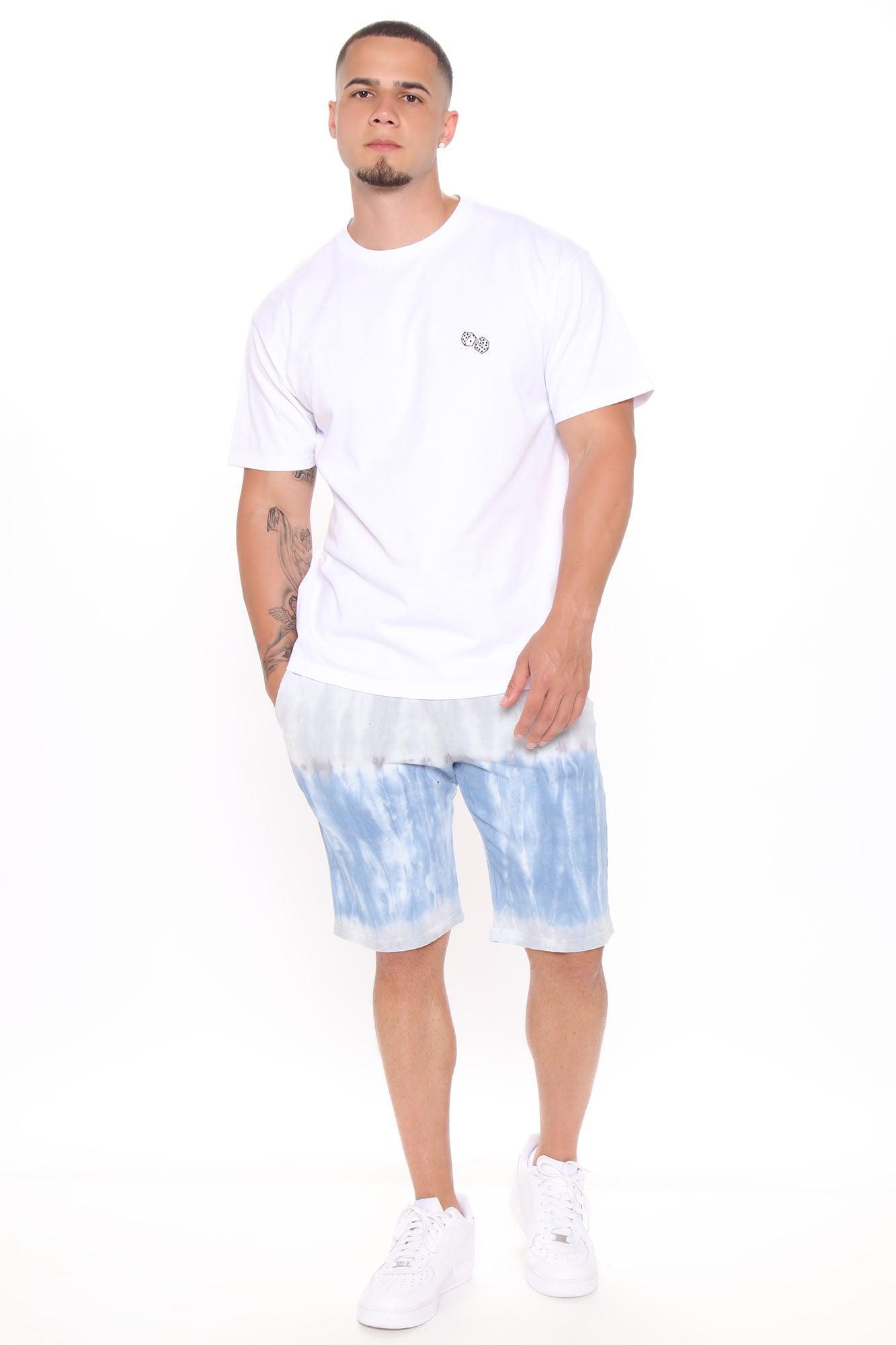 Easy Tie Dye Shorts - Blue/Combo Product Image