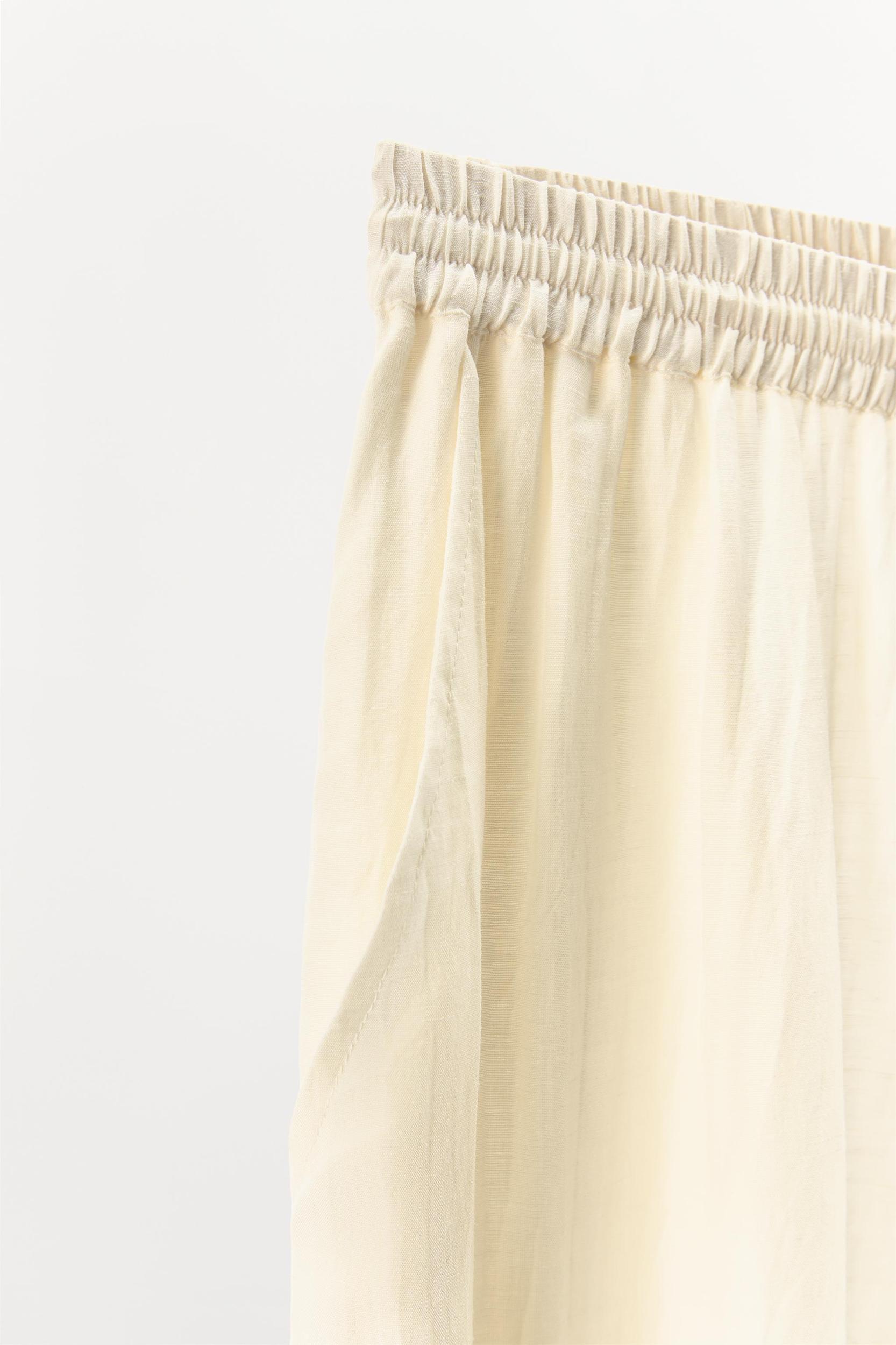 BEADED EMBROIDERED LACE PANTS Product Image