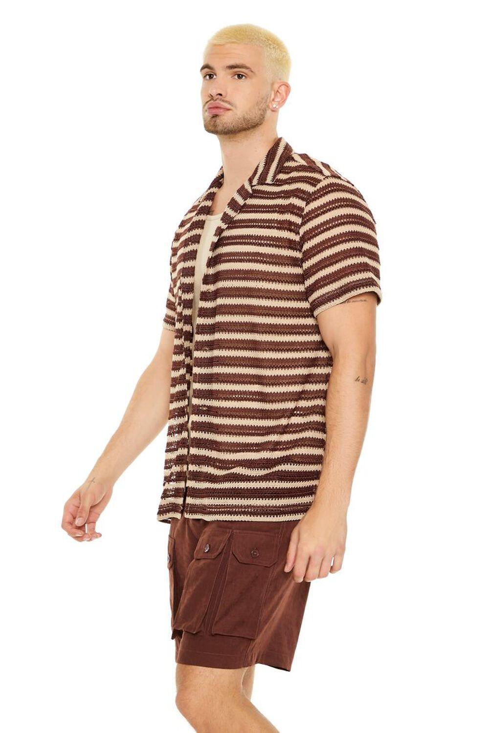 Crochet Striped Shirt | Forever 21 Product Image