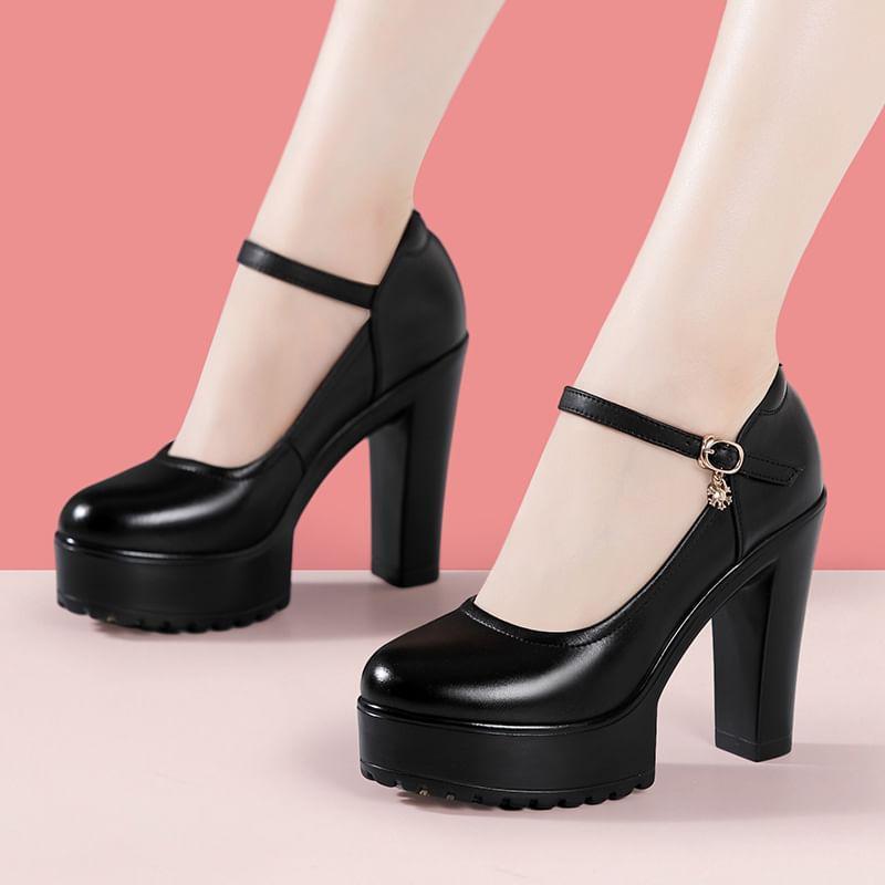 Platform Mary Jane Pumps Product Image