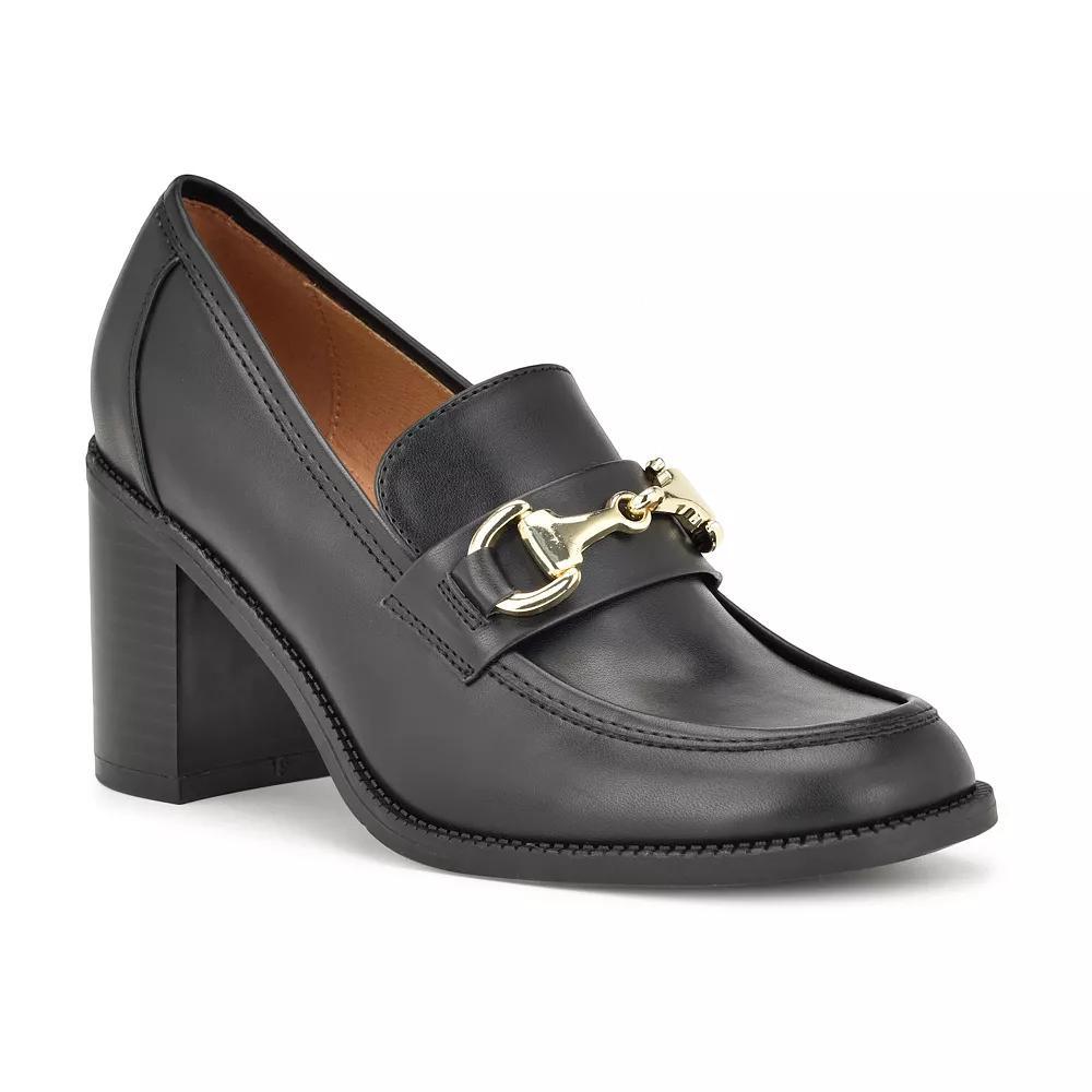 Nine West Koolo Women's Block Heel Loafers, Size: 6.5, Black Product Image