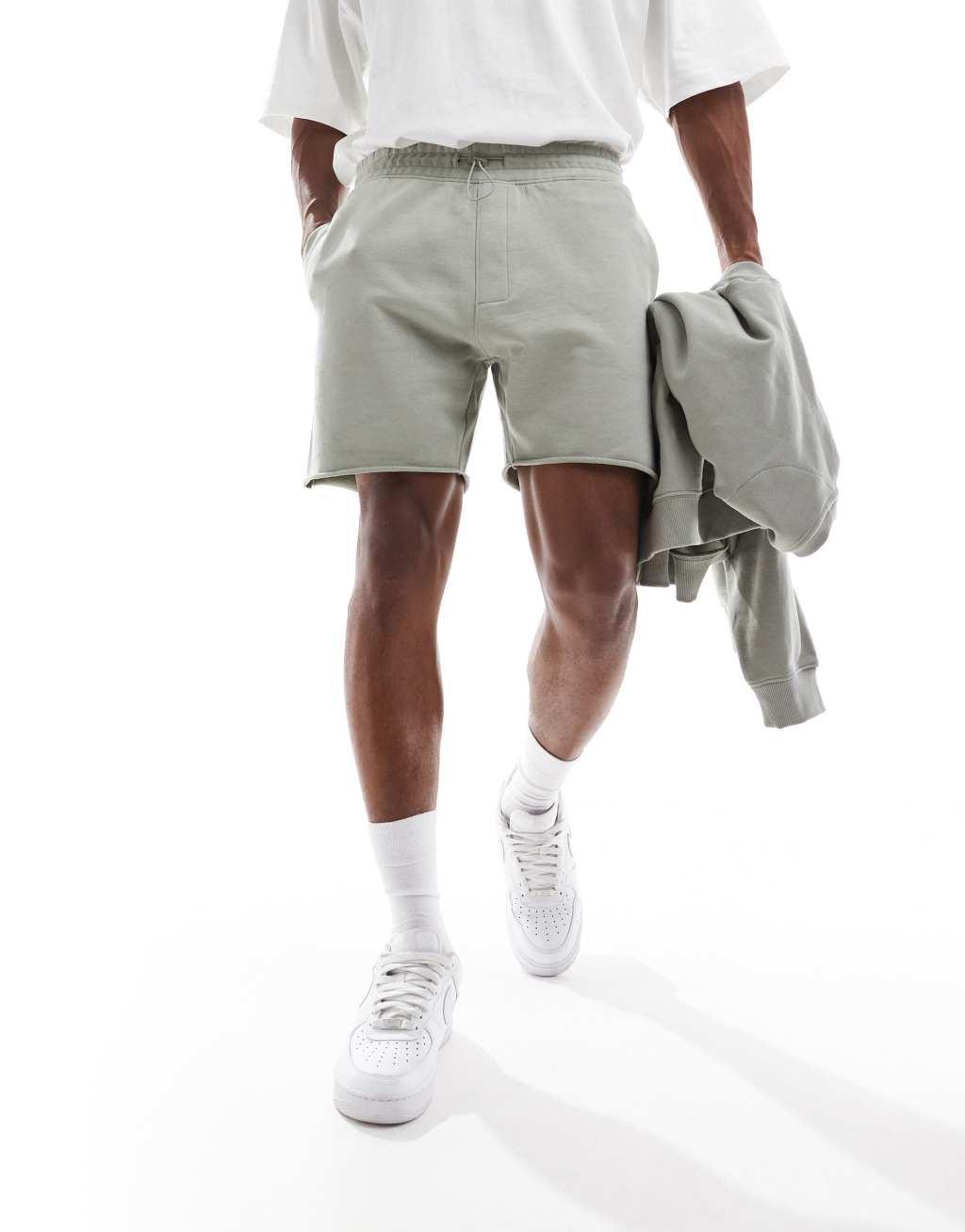 ONLY & SONS sweat shorts in sage - part of a set Product Image