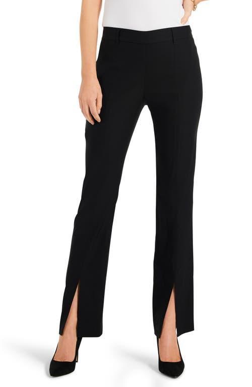 NIC+ZOE 31 Polished Wonderstretch Boot Cut Slit Pants Onyx) Women's Casual Pants Product Image