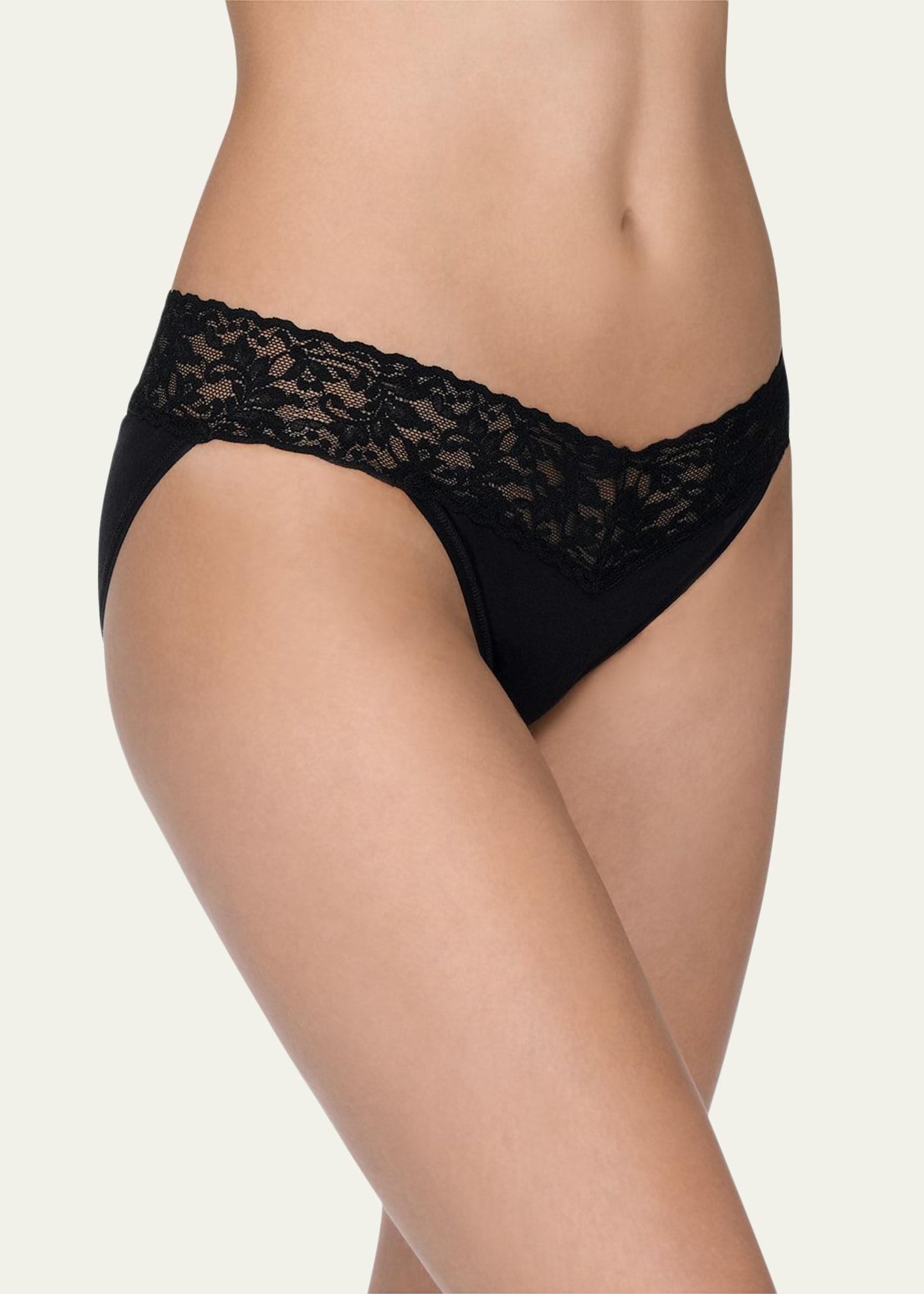 Signature Lace Organic Cotton V-Kini Panties Product Image