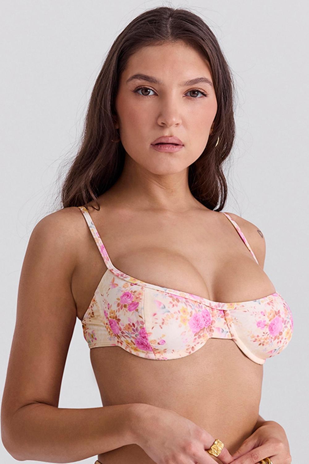Antibes Floral Print Underwired Bikini Top Product Image