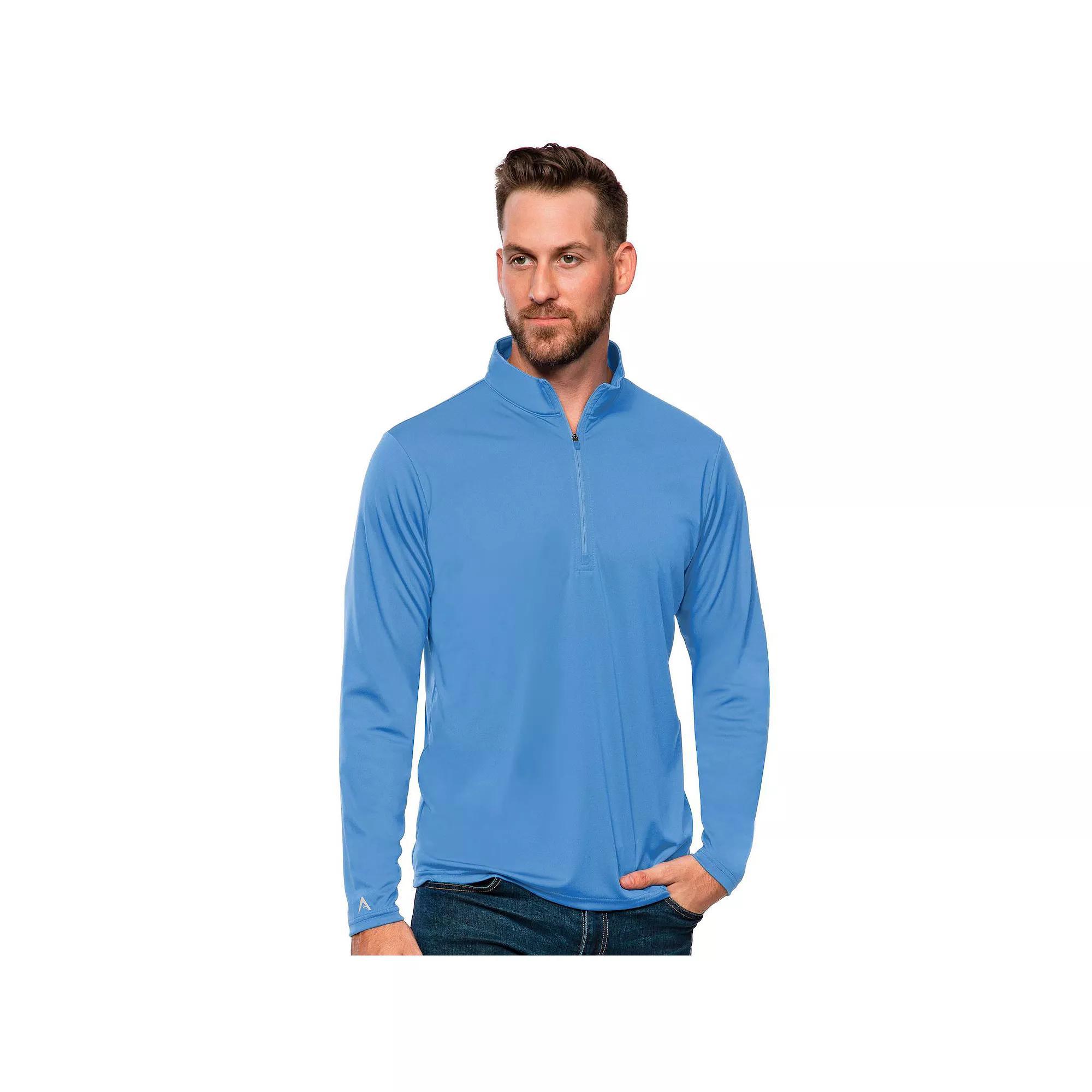 Men's Antigua Blank Tribute Quarter Zip Pullover, Size: Large, Dark Red Product Image