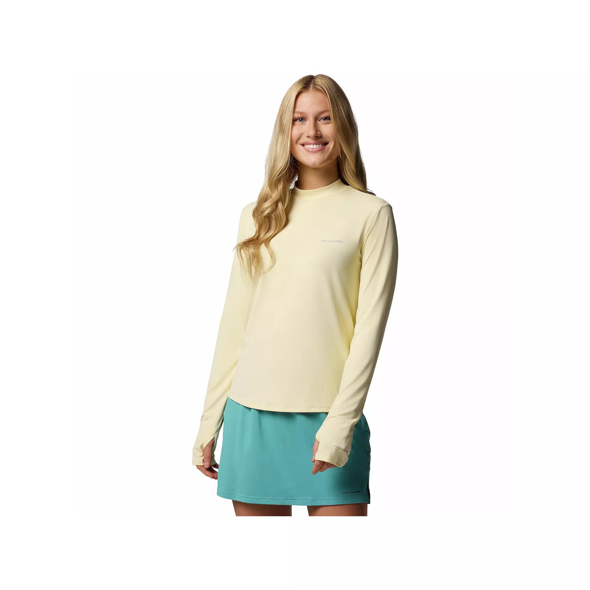 Women's Columbia Chill River UPF 50 Long Sleeve Mock Neck Shirt, Size: Small, Blue Product Image