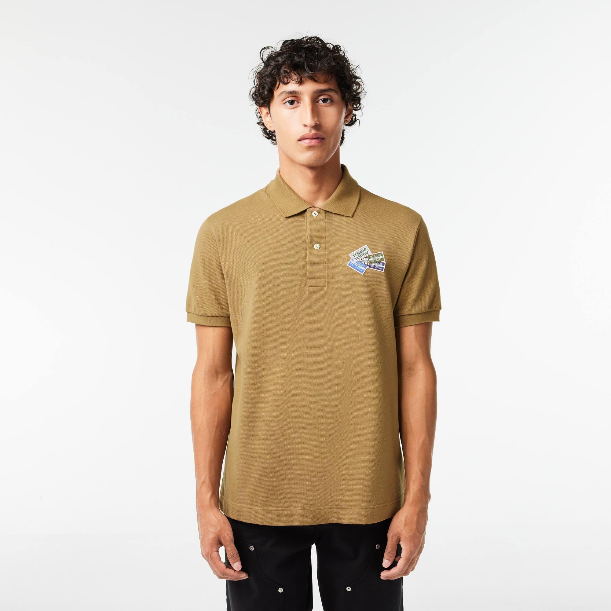 Men's Cotton Piqué L.12.12 Badge Detail Polo Product Image