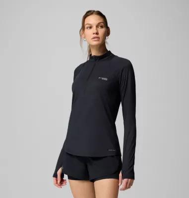 Columbia Women's Endless Trail Half Zip Mesh Long Sleeve Shirt- Product Image