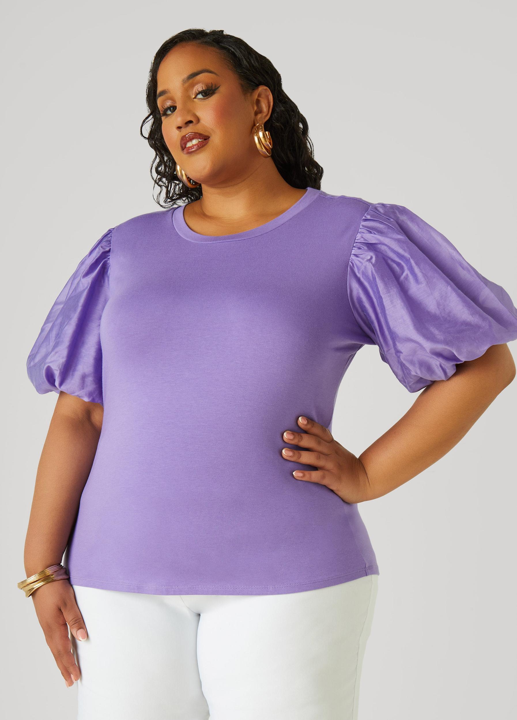 Cotton Paneled Jersey Top Product Image