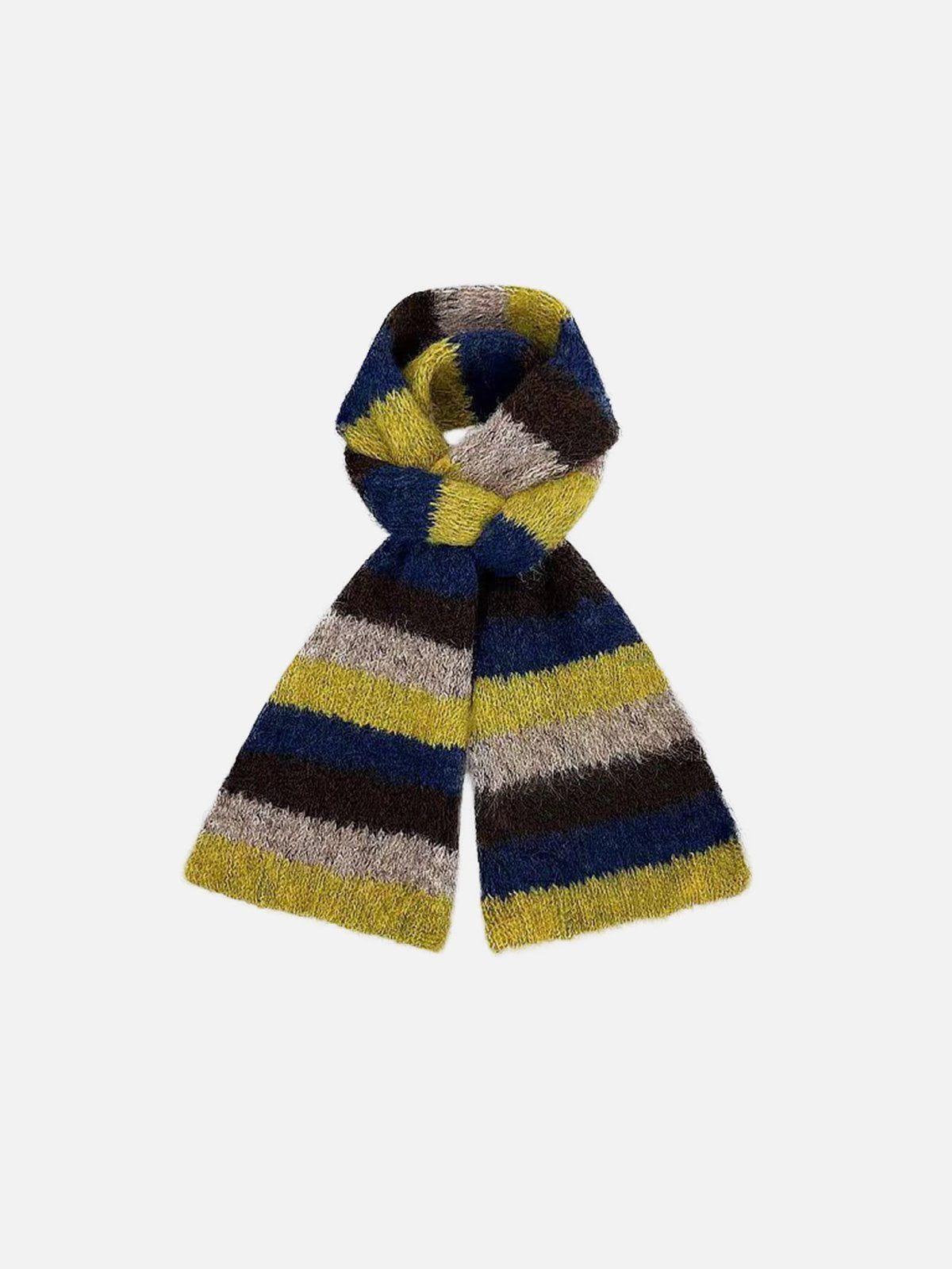 Color Blocking Stripe Scarf Product Image