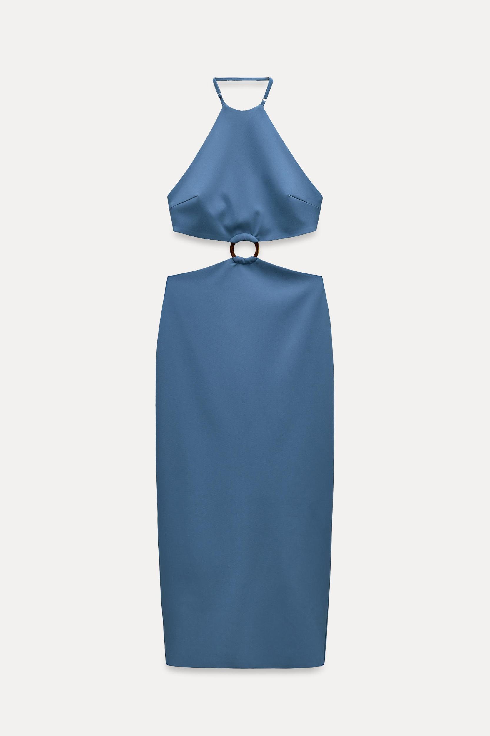 CUT OUT HALTER DRESS Product Image