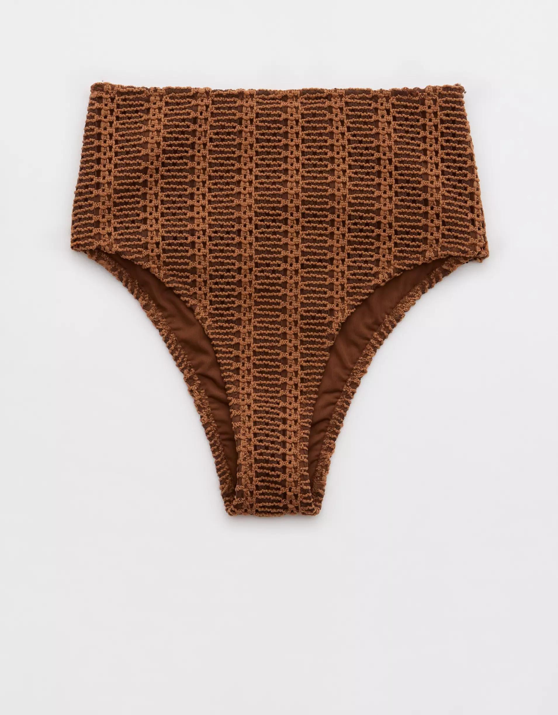 Aerie The Cheeks Cloudweave Crochet Bikini Bottom Product Image