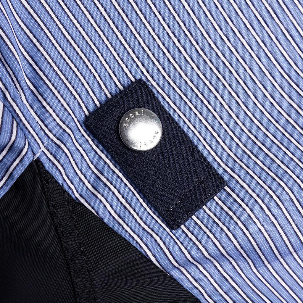 Cotton Poplin Pullover - Blue Stripe Male Product Image