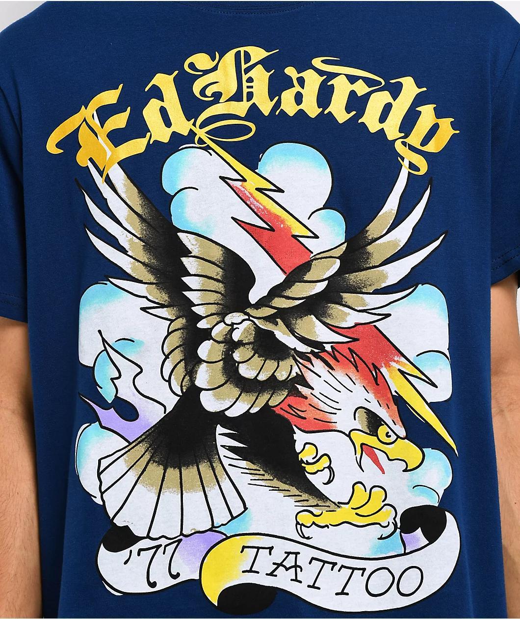Ed Hardy Eagle Navy T-Shirt Product Image