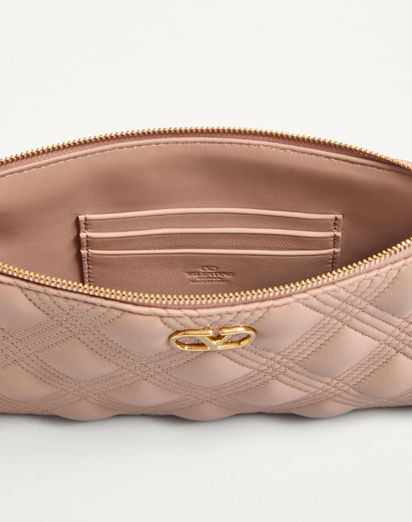 Valentino Garavani Quiltie 67 Pouch In Quilted Nappa Leather Product Image
