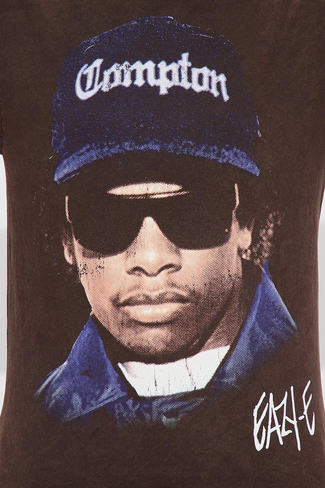 Eazy E Oversized Washed Tee - Brown Wash Product Image