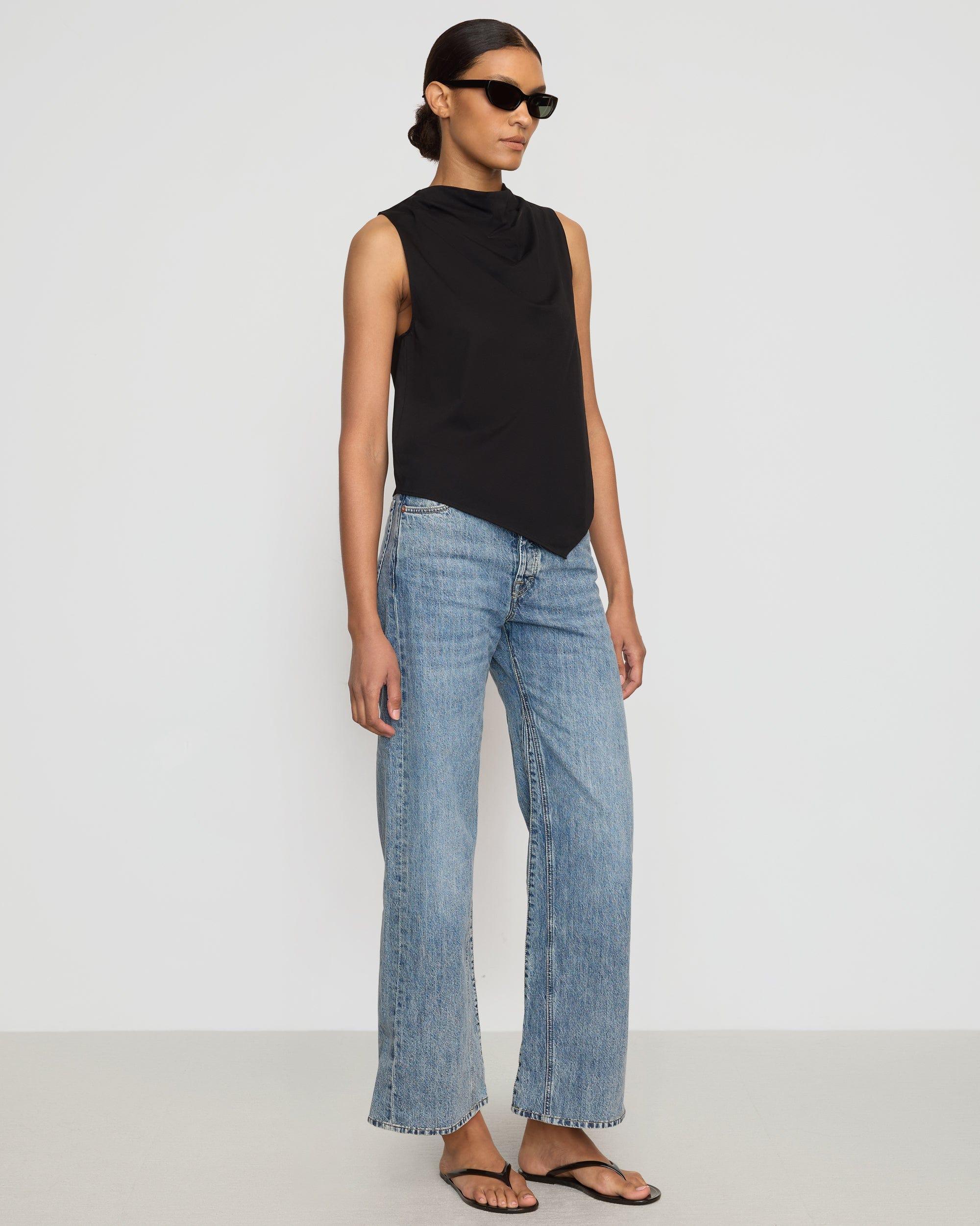 Marjorie Asymmetric-Hem Tee Product Image