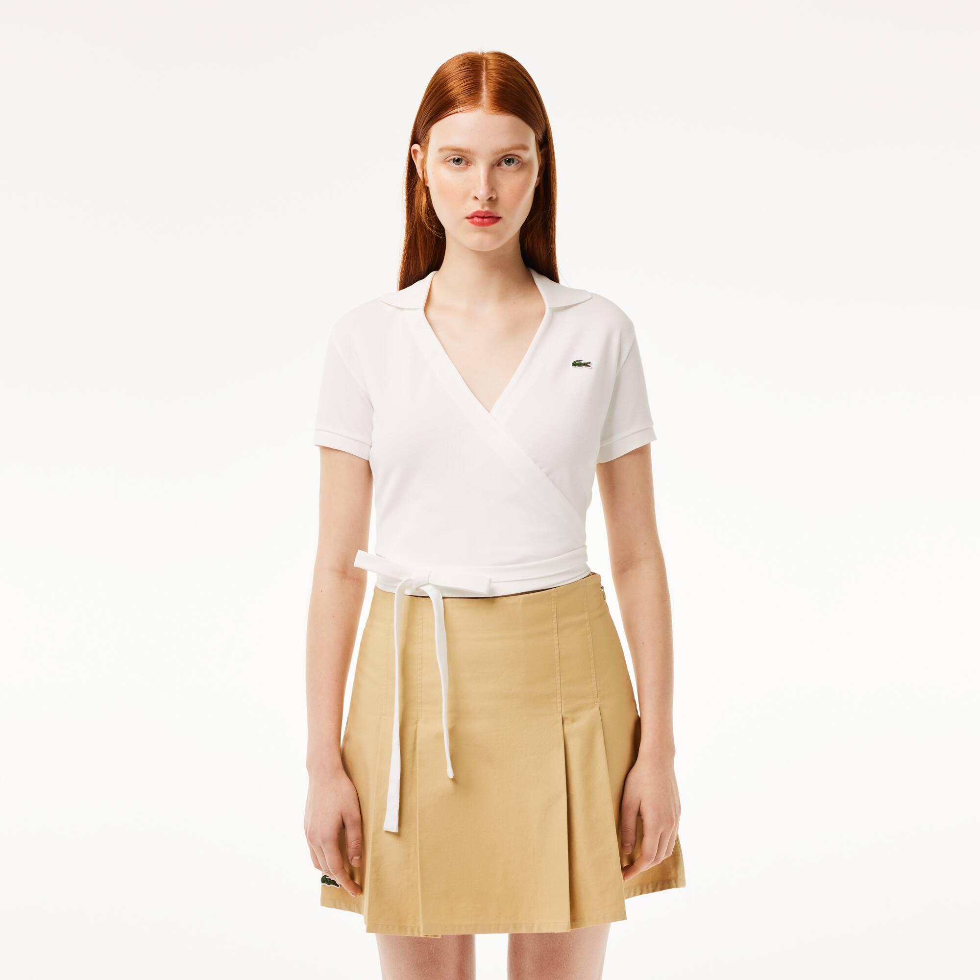 Stretch Mini Piqué Wrap Polo Shirt Product Image