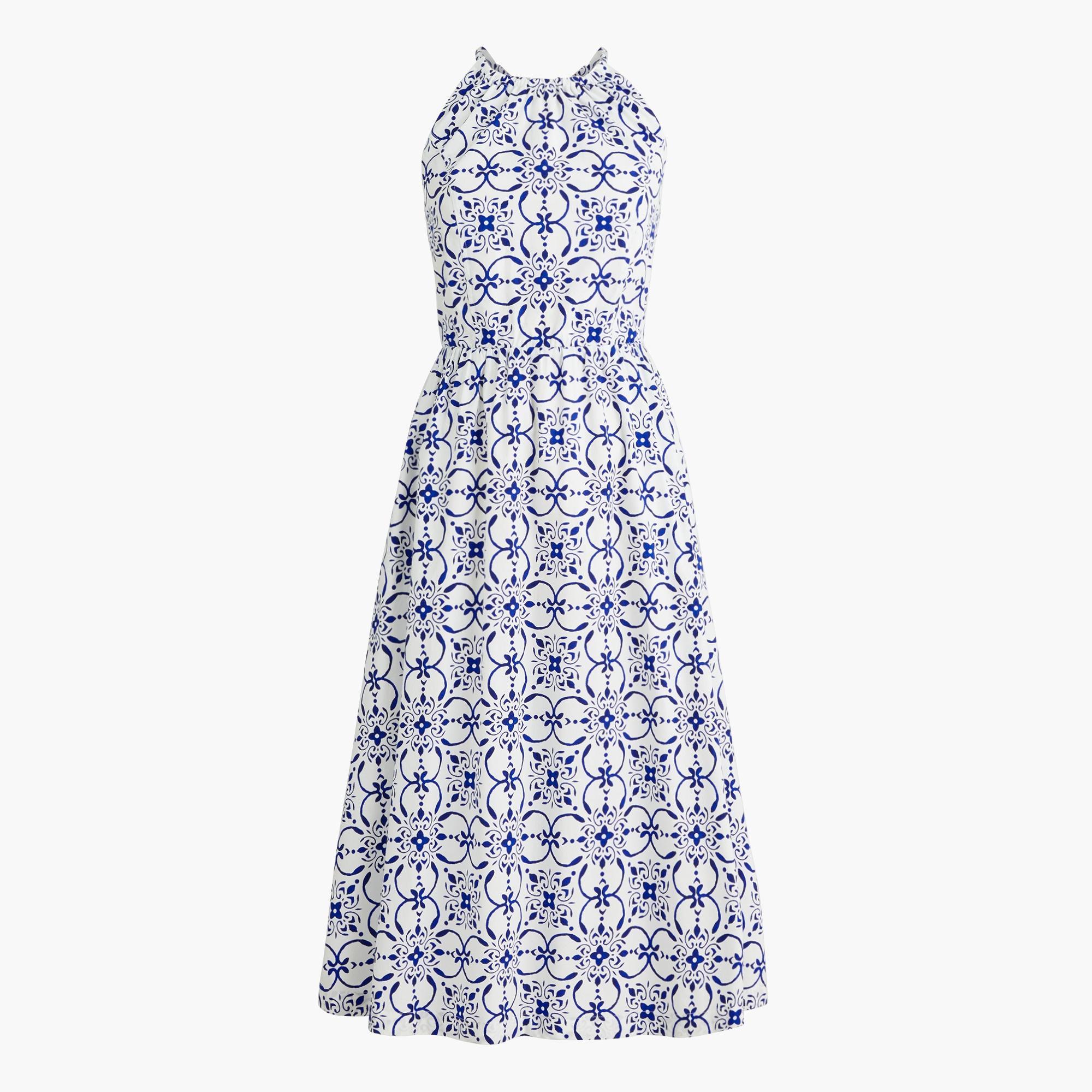 Strappy poplin halter dress Product Image