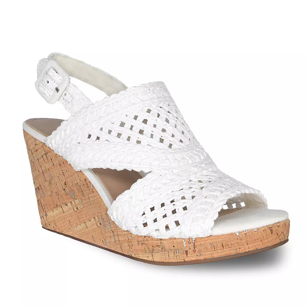 Impo Teangi Women's Wedge Sandals, Size: 11, White Product Image