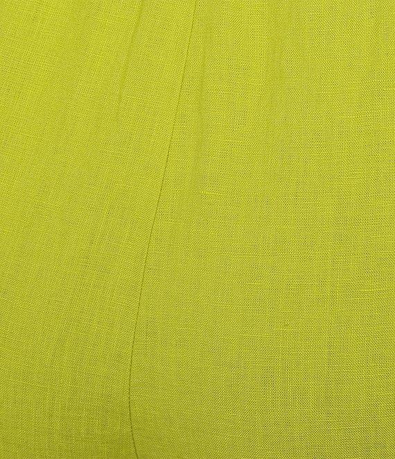 Eileen Fisher Plus Organic Linen Elastic Waist Wide Leg Pants Product Image