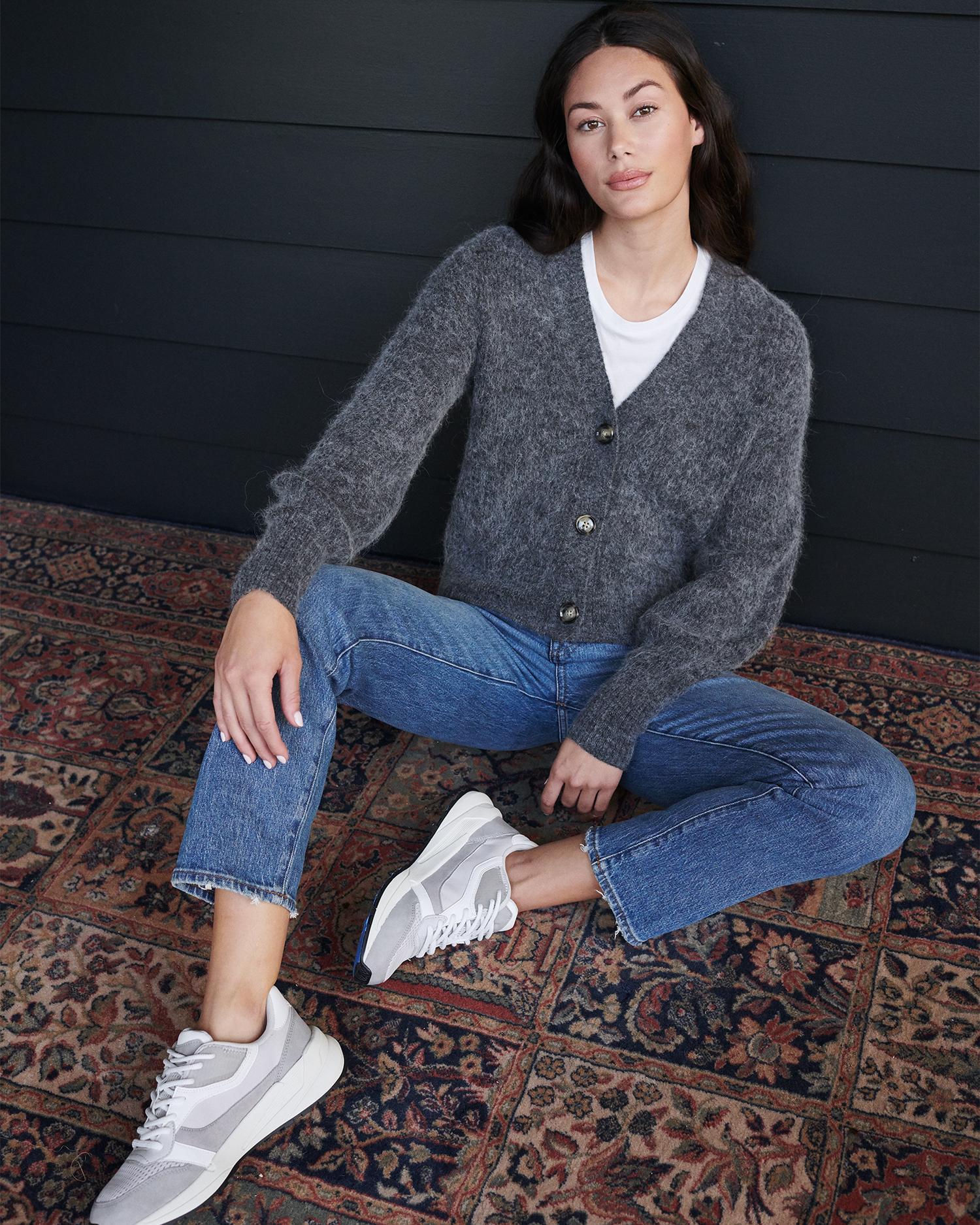 Quince | Women's Alpaca Cropped Cardigan Sweater Size XL Product Image