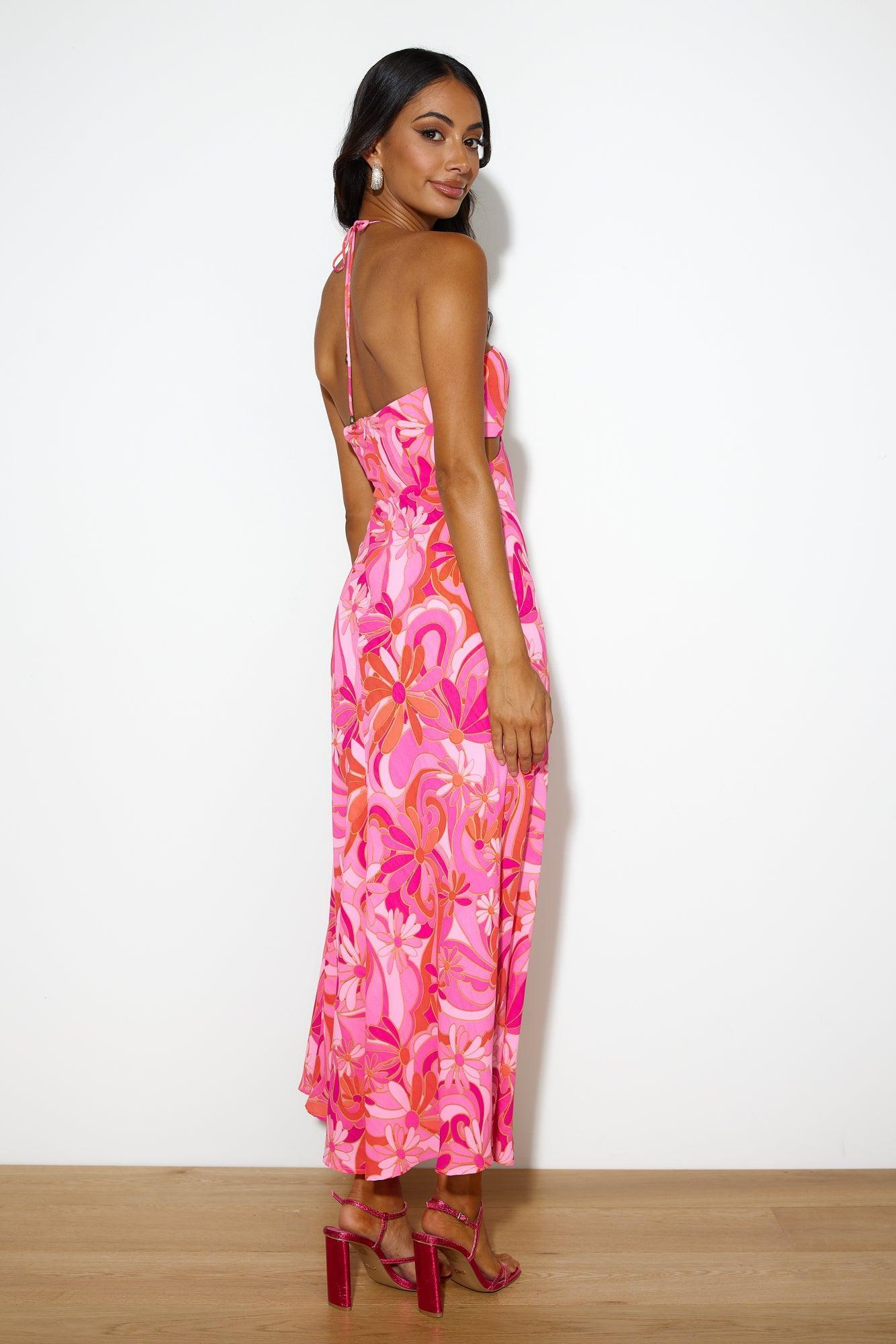 Summer Mood Maxi Dress Pink Product Image