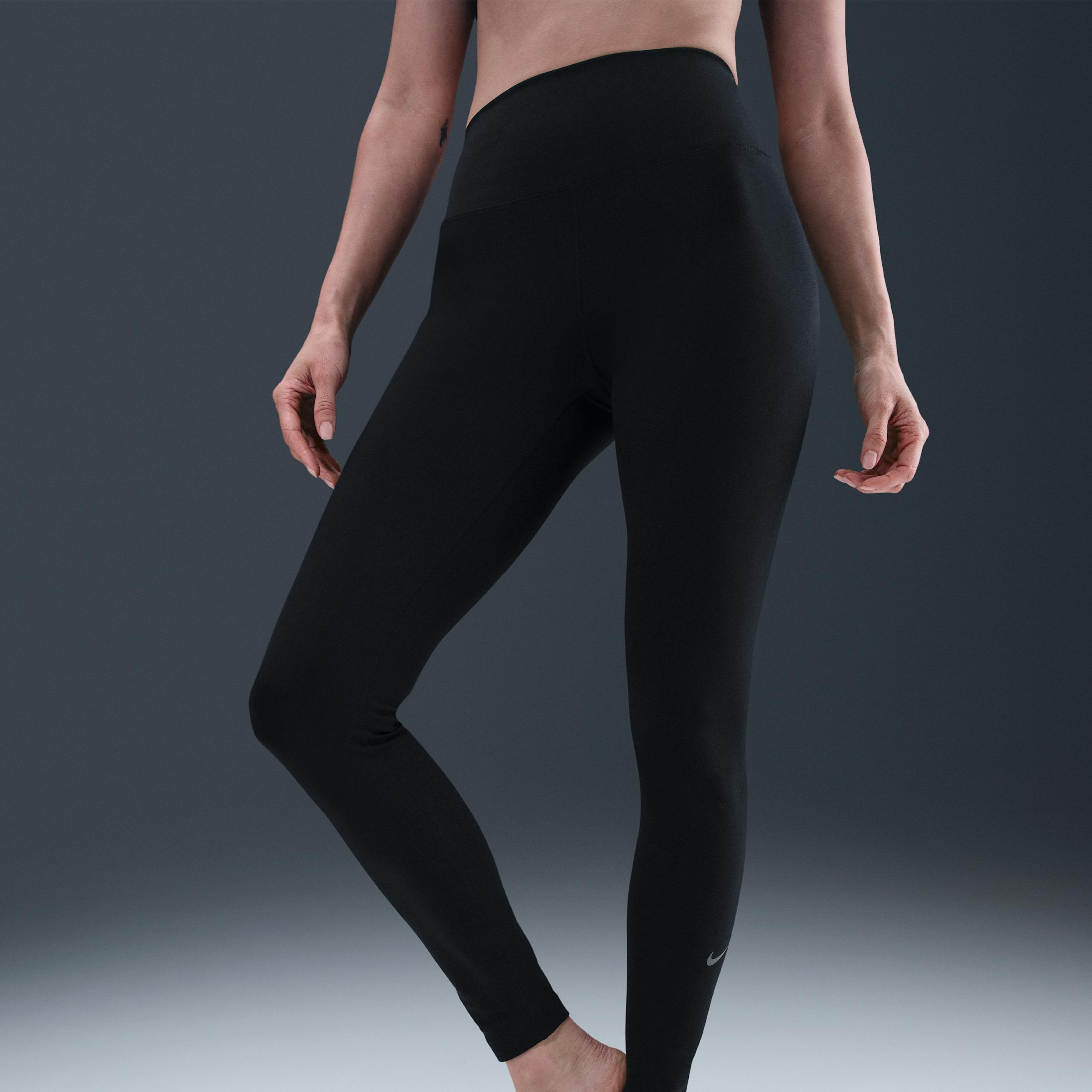 Women's Nike One High-Waisted Leggings, Size: XL, Black Product Image