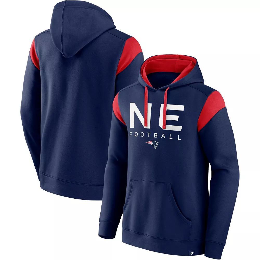 Men's Fanatics Branded Navy New England Patriots Call The Shot Pullover Hoodie, Size: 2XL, Blue Product Image