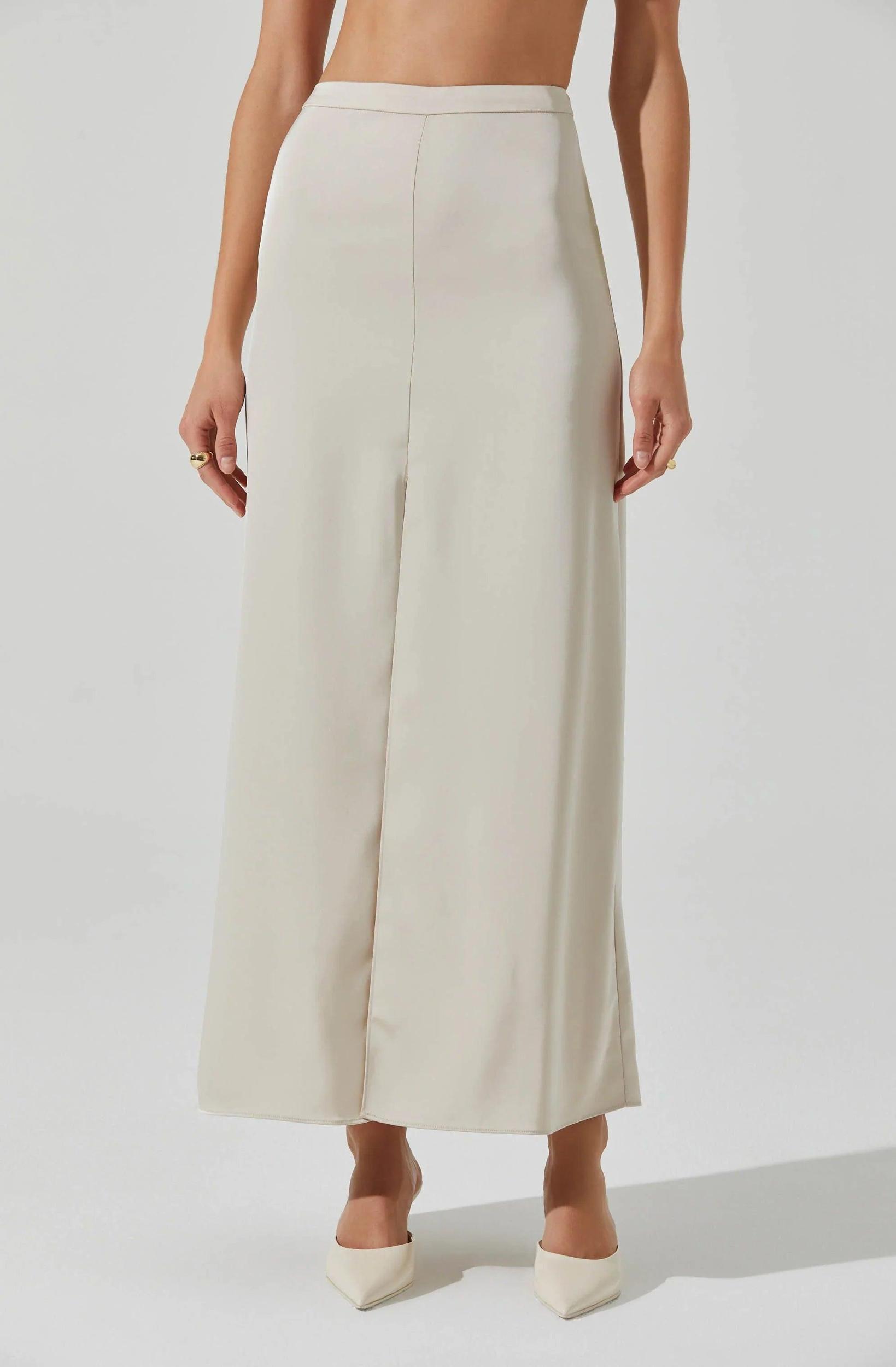 Vitella Satin Maxi Skirt Product Image