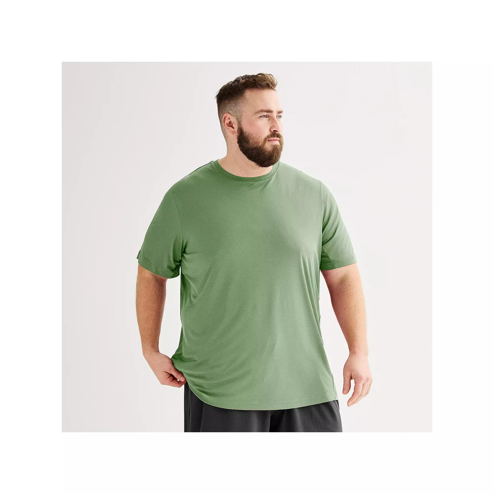 Big & Tall Tek Gear® Dry Tek Tee, Men's, Size: XL Tall, Hawk Gray Product Image