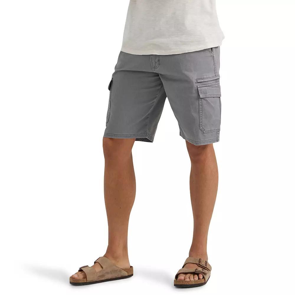 Men's Wrangler 11" Twill Cargo Shorts, Size: 42, Smoked White Product Image