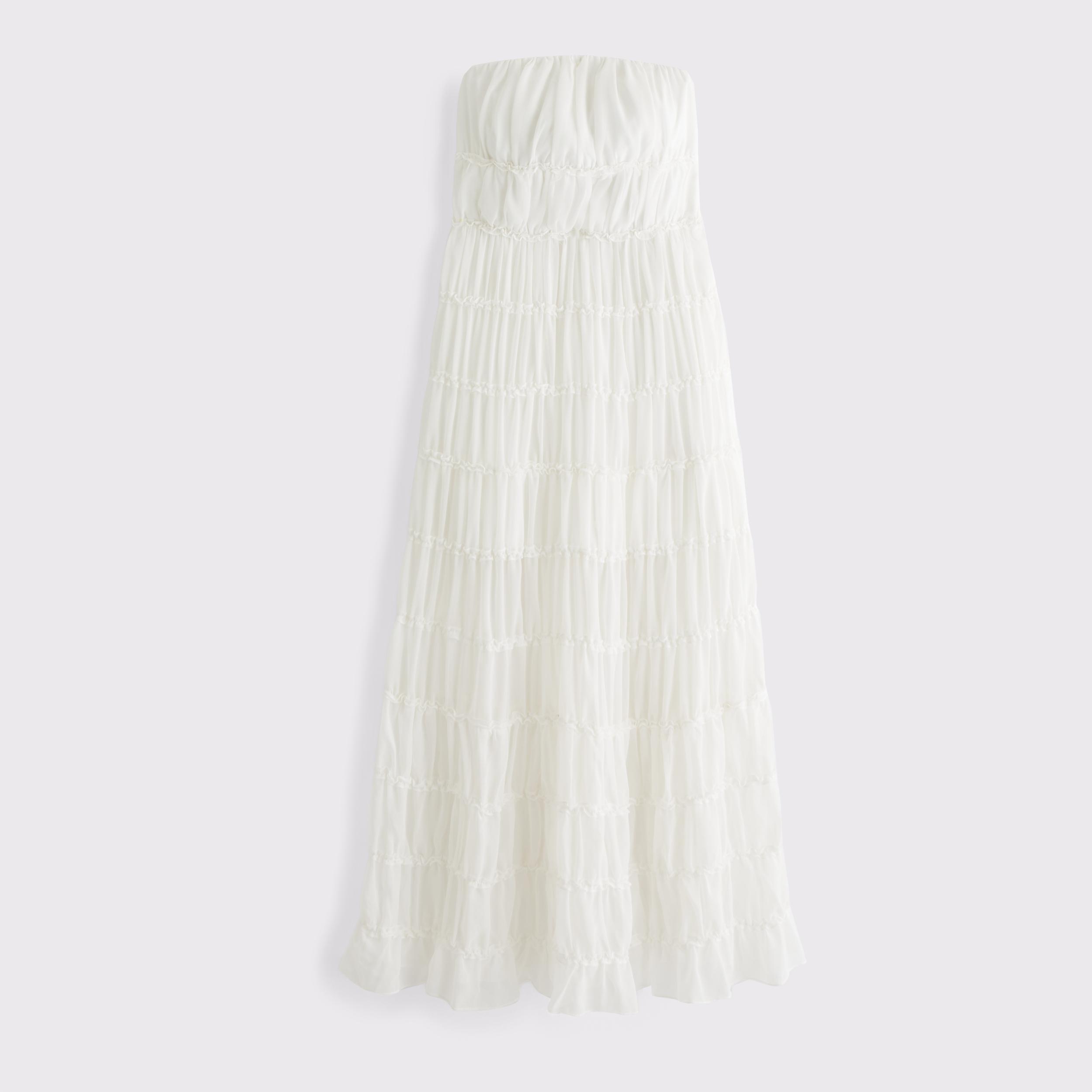 Strapless Ruffle Maxi Dress Product Image