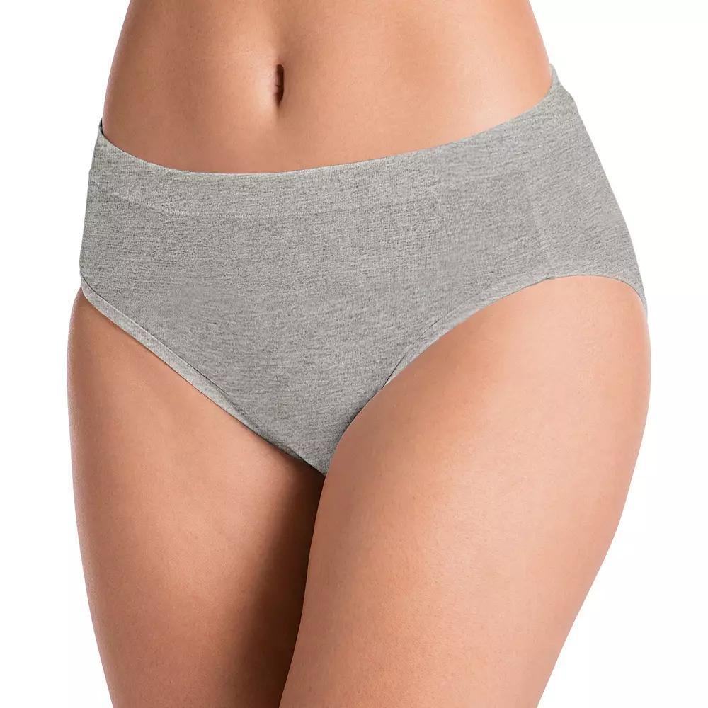 Women's Jockey® Cotton Stretch Hi-Cut Panty 1555, Just Past Black Product Image