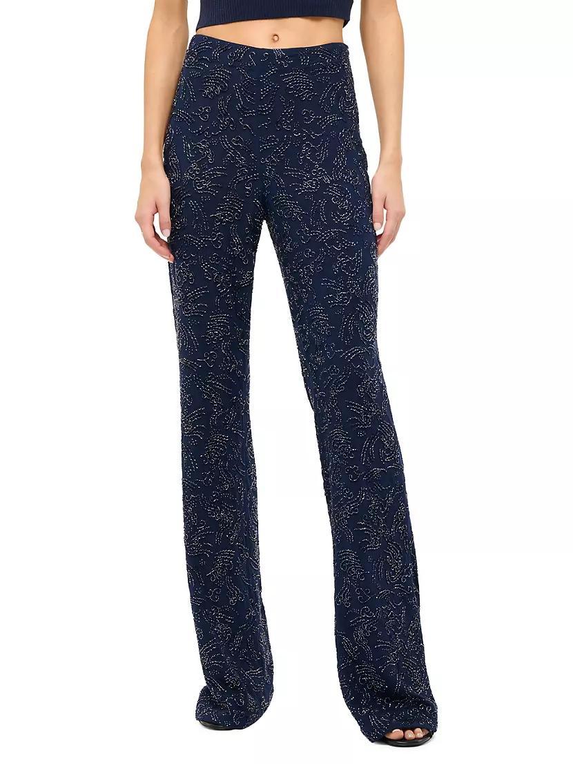 Avola Beaded Boot-Cut Pants Product Image