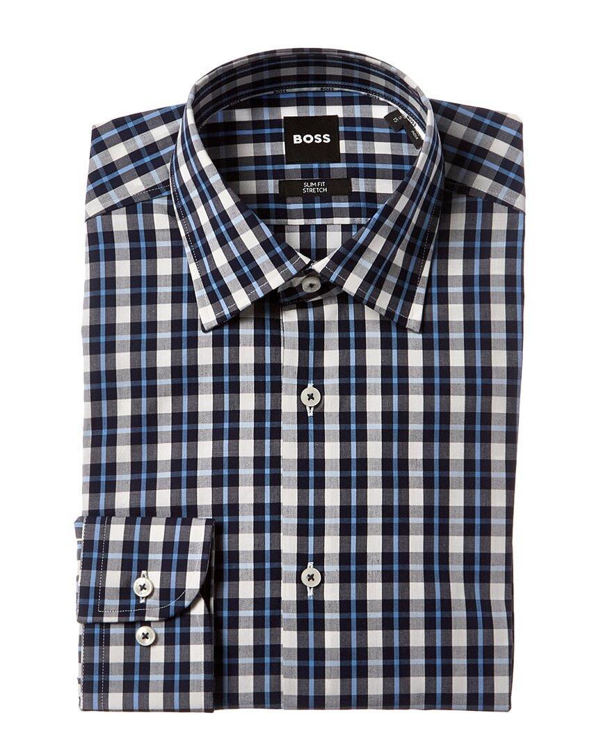 HUGO BOSS Slim Fit Dress Shirt In Blue Product Image
